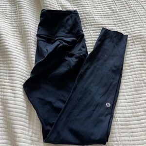 Lululemon Navy fast and free High-Rise Leggings